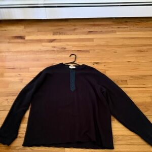 J. Crew Men's Deep Purple Crewneck Sweater
